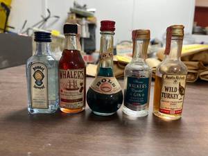 lot 60388 image: vintage liquor bottles