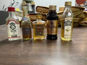 lot 60393 image: vintage liquor bottles