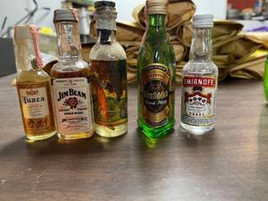 lot 60394 image: vintage liquor bottles