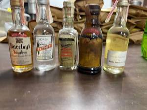 lot 60395 image: vintage liquor bottles