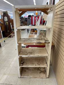 lot 60411 image: vintage handmade wood shelf
