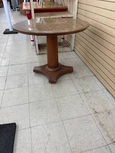 lot 60415 image: vintage marble top table