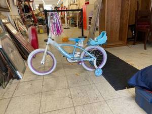 lot 60422 image: 16 inch frozen bike with training wheels