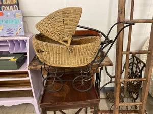 lot 60434 image: vintage doll buggy