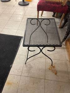 lot 60449 image: metal side table