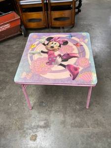 lot 60474 image: Minnie Mouse folding table