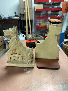 lot 60496 image: dog book ends