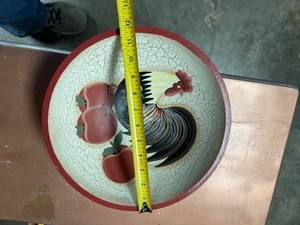 lot 60520 image: wood roster bowl