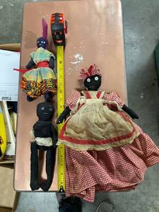 lot 60538 image: lot of vintage hand made dolls