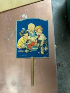 lot 60551 image: 666 hand fan advertising