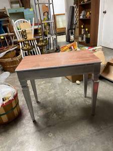 lot 60596 image: silver bench