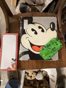 lot 60616 image: Mickey Mouse book tablet and bag