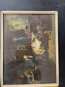 lot 60637 image: vintage sick child picture