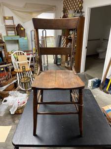lot 60646 image: vintage wood chair