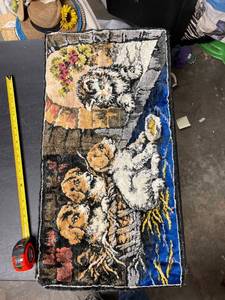 lot 60651 image: dog &cat tapestry