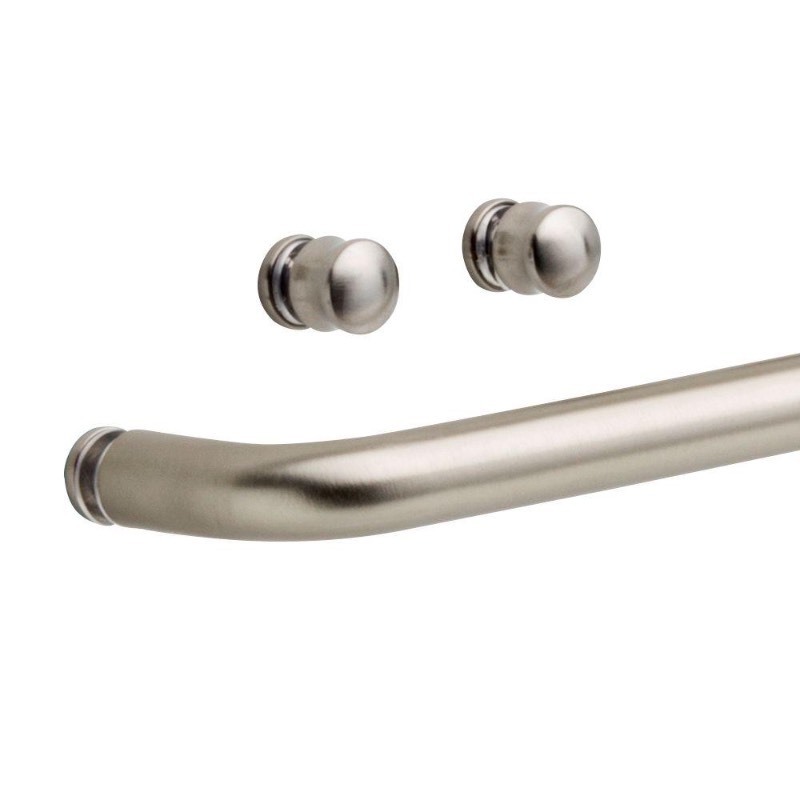 lot 2036 image: Delta Simplicity Handle with Knobs for Sliding Shower or Bathtub Door in Nickel