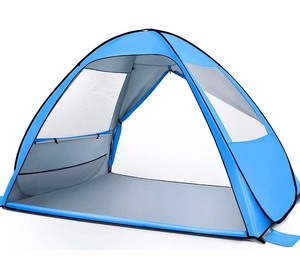lot 2400 image: Pop Up Beach Tent - 4-5 Person Instant Portable Camping Sun Shelters (Double-Door)