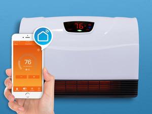 lot 2417 image: EnergyWise - 1500 Watt Wi-Fi Infrared Wall Heater - WHITE