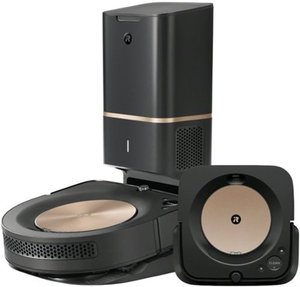 lot 2420 image: iRobot Roomba s9 (9550) Robot Vacuum & Braava jet m6 (6112) Robot Mop bundle - Black