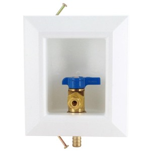 lot 2437 image: Apollo 4932471 0.5 in. Dia. PEX Barb Brass Ice Maker Outlet Box