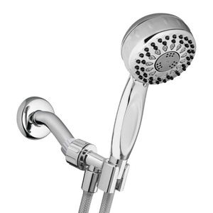 lot 2445 image: Waterpik Trs-553E Metal Hand Held Face 5 Mode Shower Head