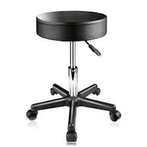 lot 2491 image: Black rolling stool