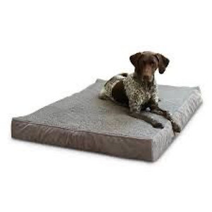 lot 2492 image: Oscar Large Gray Sherpa Orthopedic Dog Bed