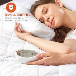lot 2487 image: Degrees Of Comfort Cozy Electric Bed Warmer  Heated Mattress Pad King Size Dual