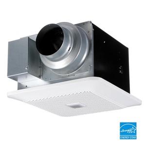 lot 2564 image: Panasonic WhisperChoice AutoPick-A-Flow 80110 CFM Ceiling Bathroom Exhaust Fan with MotionHumidity Sense and Flex-Z Fast Bracket, White