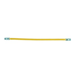 lot 2578 image: BrassCraft CSSD44-24 P 12-Inch MIP x 12-Inch MIP x 24-Inch ProCoat Gas Appliance Connector with 12-Inch OD