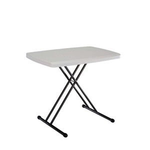 lot 2587 image: Lifetime 30 Personal Folding Tray Table, Almond
