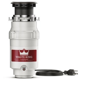 lot 2521 image: Waste King Legend Series EZ Mount 13 HP Garbage Disposal. OPEN BOX