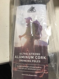 lot 2531 image: Trailbuddy Lightweight Trekking Poles - 2-pc Pack Adjustable Hiking Or Walking S