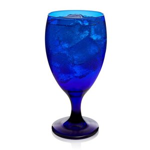 lot 51813 image: Libbey Premiere Cobalt Iced Tea Goblet Beverage Glasses, Set of 12