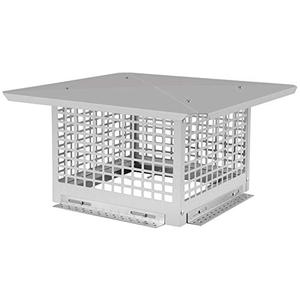 lot 51819 image: VEVOR Chimney Cap, 13 x 13 Flue Caps, 304 Stainless Steel Fireplace Chimney Cover, Mesh Chimney Flue Cover