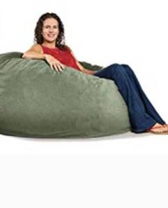 lot 51825 image: Cover for CordaRoys Chenille Bean Bag Chair, Full Size, COVER ONLY
