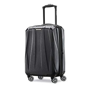 lot 51850 image: Samsonite Centric 2 Hardside Expandable Luggage with Spinner Wheels, Black, Carry-On 20-Inch