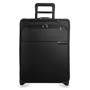 lot 51860 image: Briggs & Riley Baseline 21 inch Softside International Carry On Luggage, Black
