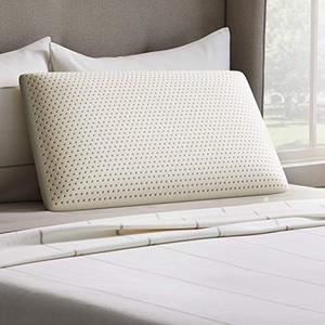 lot 51865 image: LUCID Talalay Latex Foam Mid-Loft-Medium Plush Feel-Removable Cotton Cover Pillow,Queen