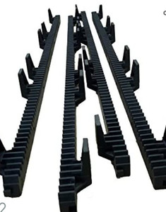 lot 51896 image: TOPENS RNH4 4pc Heavy Duty Gear Rack Including Mounting Hardward for 13 Feet Slide Door Operators