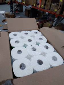 lot 51917 image: Amazon Brand - Solimo Basic Flex-Sheets Paper Towels, 12 Value Rolls, White
