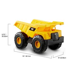 lot 51959 image: Cat Construction Tough Rigs 15 toy Dump Truck, Yellow