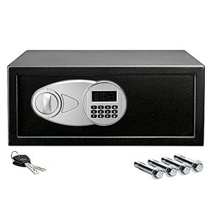 lot 51961 image: Amazon Basics Steel Security Safe with Programmable Electronic Keypad