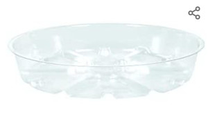 lot 51999 image: 2 - Akro Mils 16-Inch Clear Saucers