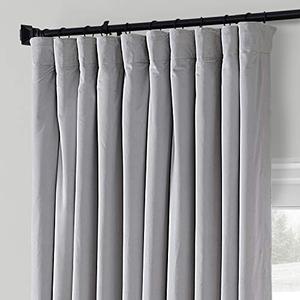 lot 52471 image: HPD Half Price Drapes Blackout Curtain Signature Velvet - Extra Wide ,1 Panel, 100 X 120