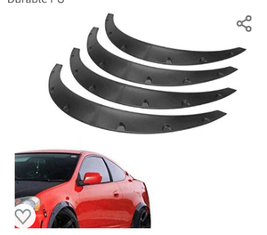 lot 52473 image: Blackhorse - Racing 4PCS Universal Fender Flares Body Kit Wheel Arches Durable PU, YJNO FE44008, FBA NO X 002LIQDWT