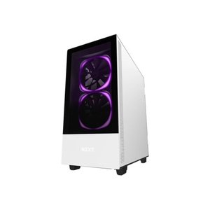 lot 52484 image: NZXT - H510 Elite Compact ATX Mid-Tower Case with Dual-Tempered Glass - Matte White