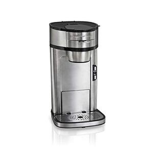 lot 52489 image: Hamilton Beach Scoop Single Serve Coffee Maker, Fast Brewing, Stainless Steel