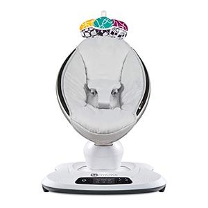 lot 52526 image: 4moms mamaRoo 4 Multi-Motion Baby Swing, Grey