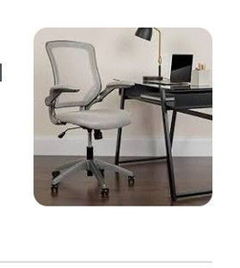 lot 52548 image: Flash Furniture - Mid-Back Mesh Swivel Ergonomic Task Office Chairz Gray
